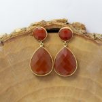Pendientes Cornalina