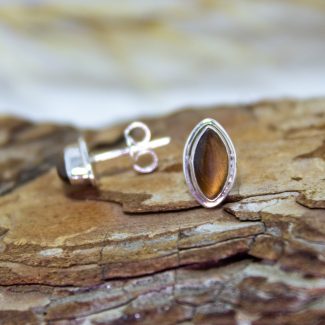 Pendientes ojo de tigre