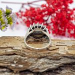 Anillo rubi y perla