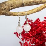 Pendientes Cuarzo Rosa