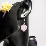 Pendientes Cuarzo Rosa