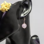 Pendientes Cuarzo Rosa