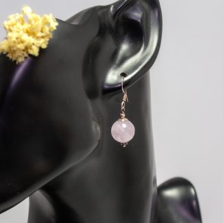 Pendientes Cuarzo Rosa