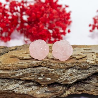 Pendientes Cuarzo Rosa