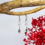 Pendientes Cuarzo Rosa