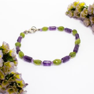 Pulsera Peridoto y Amatista